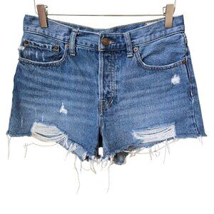 Free People We the Free Sofia Cut Off Distressed Denim Jean Shorts